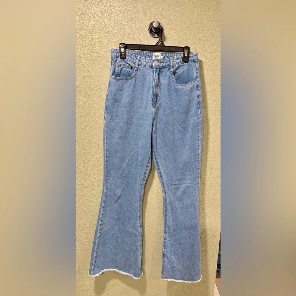 Princess Polly Blue Flare Jeans Size 6